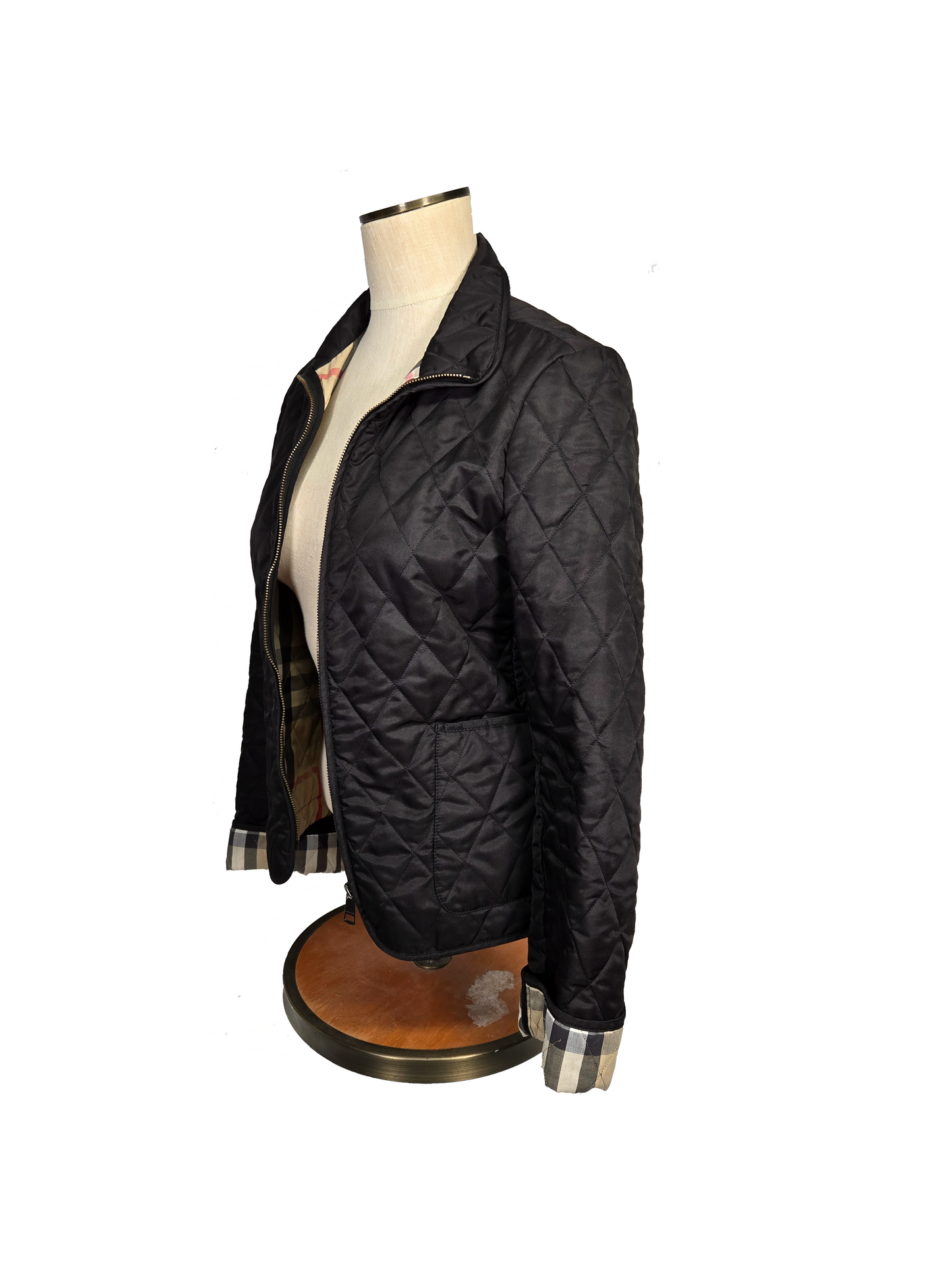 Burberry Brit Diamond Quilted Nova Check Jacket