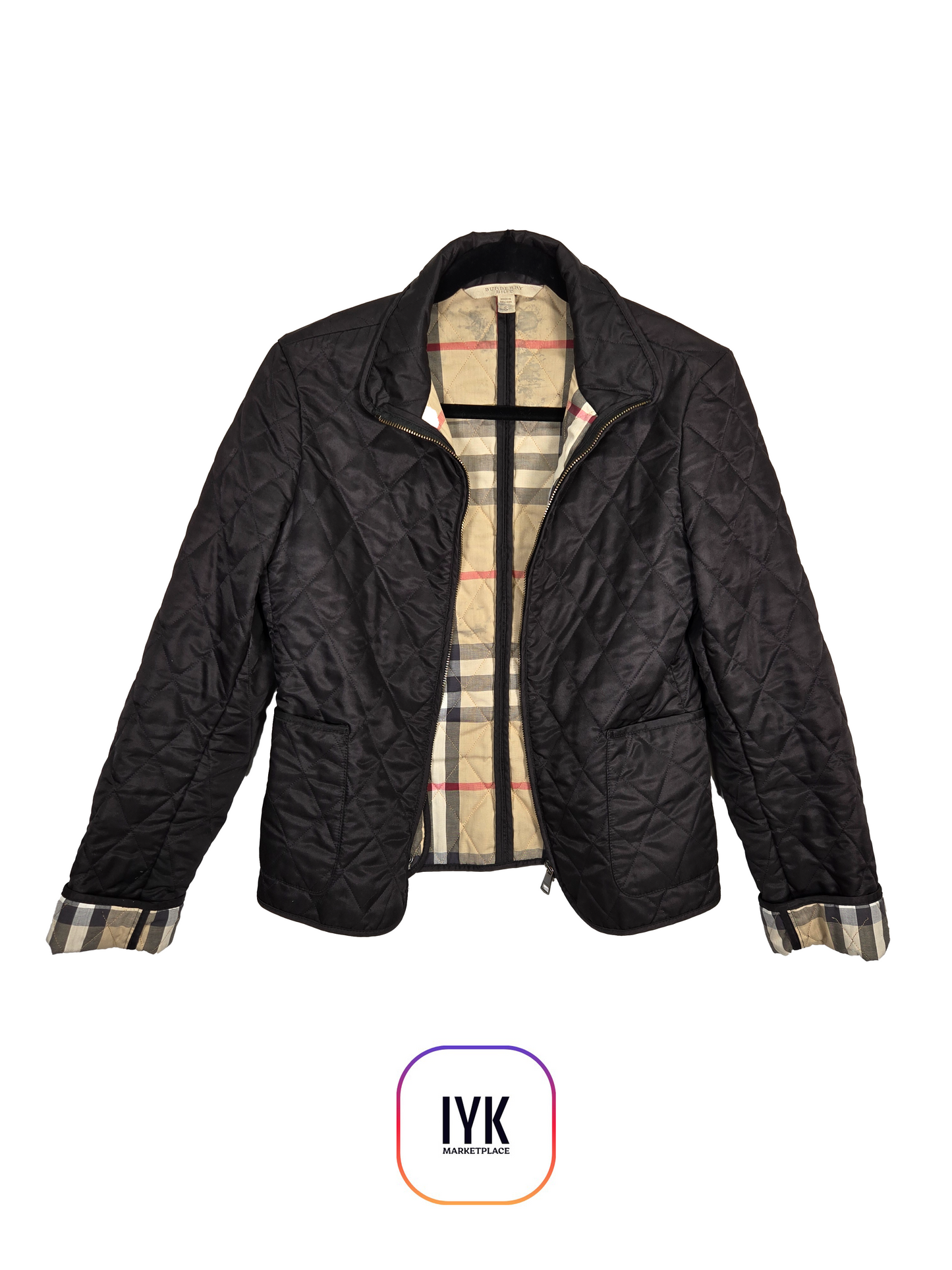 Burberry Brit Diamond Quilted Nova Check Jacket