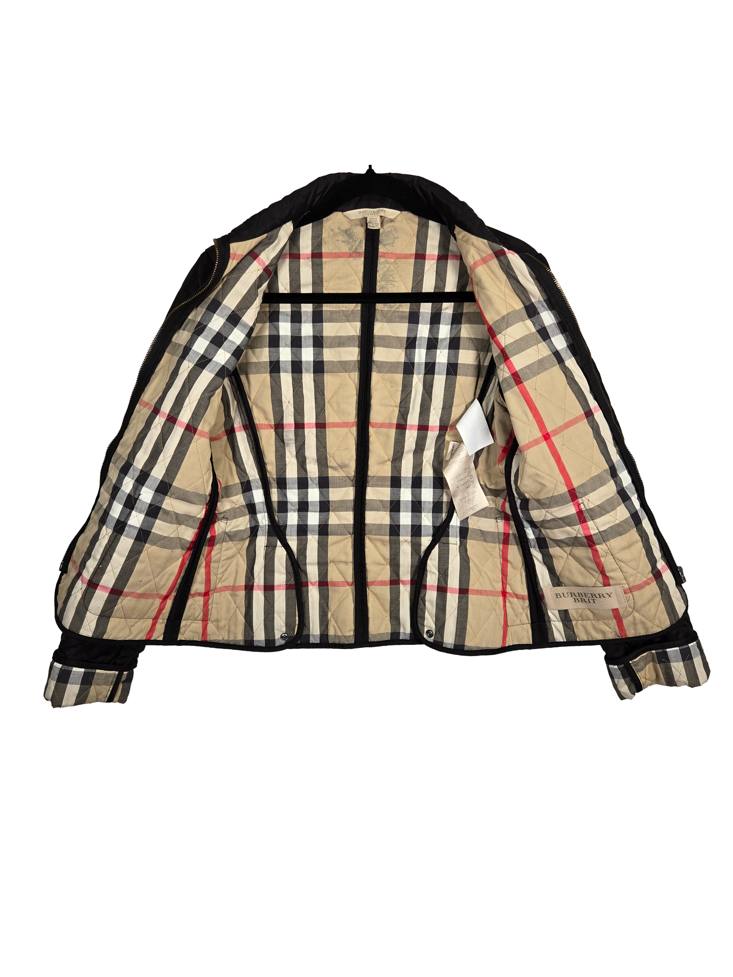 Burberry Brit Diamond Quilted Nova Check Jacket