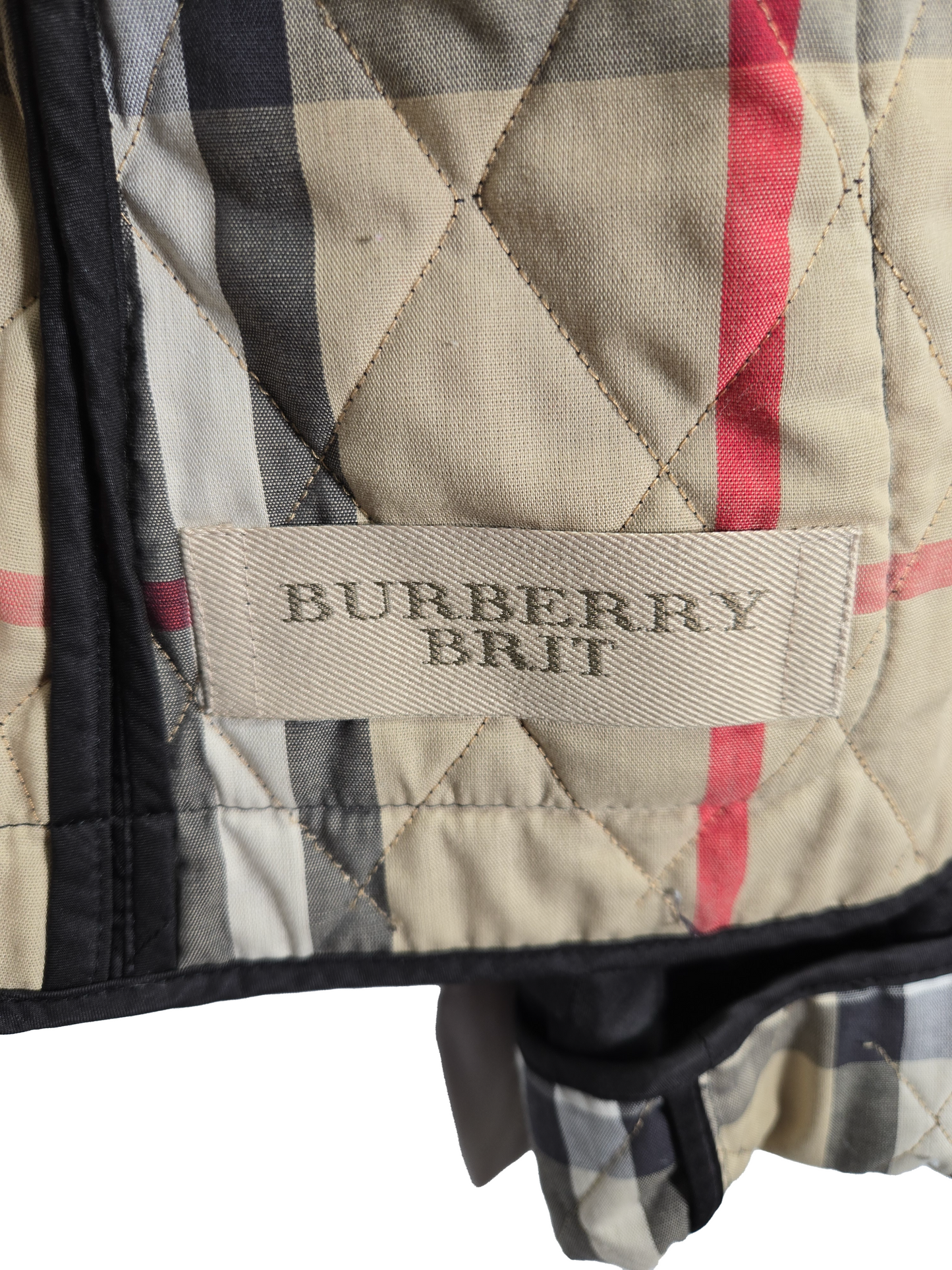 Burberry Brit Diamond Quilted Nova Check Jacket
