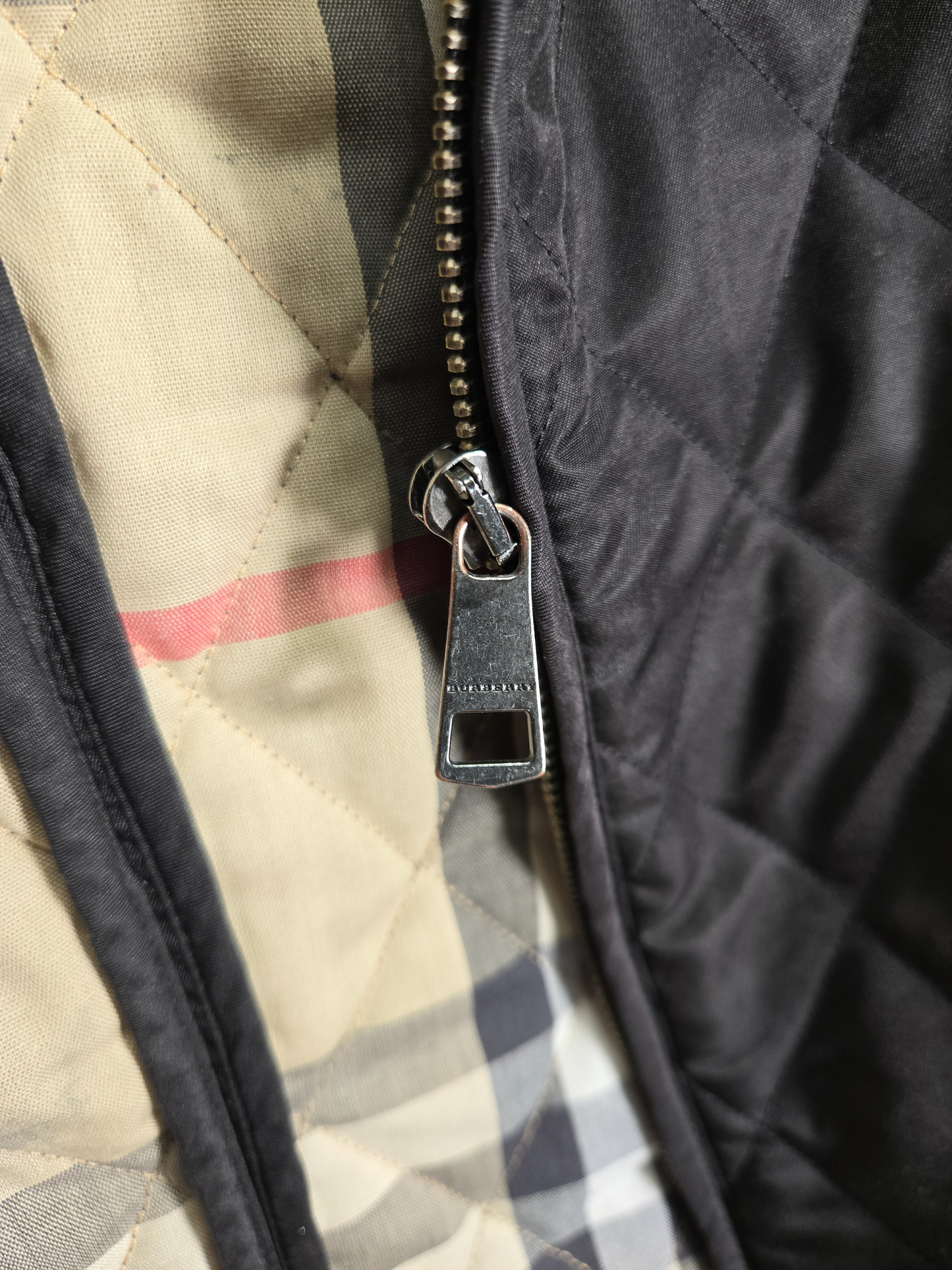Burberry Brit Diamond Quilted Nova Check Jacket