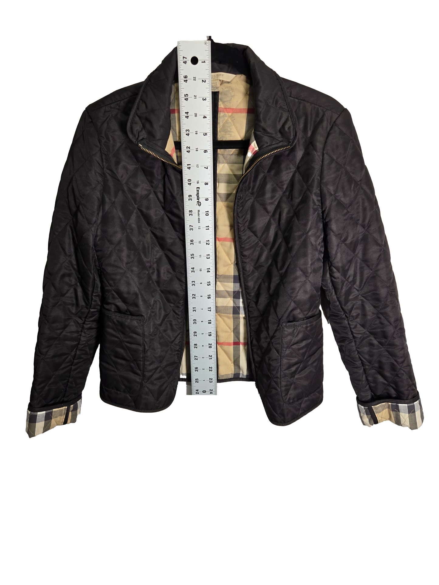 Burberry Brit Diamond Quilted Nova Check Jacket