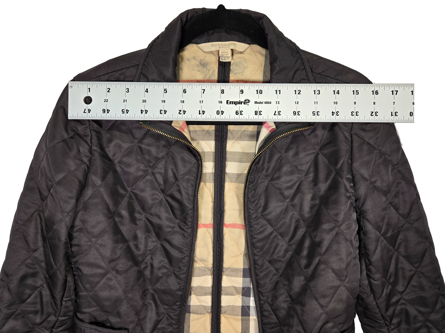 Burberry Brit Diamond Quilted Nova Check Jacket