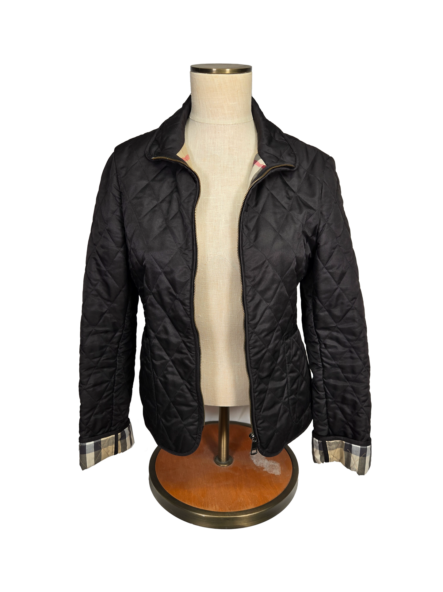 Burberry Brit Diamond Quilted Nova Check Jacket